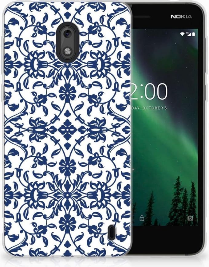 Nokia 2 TPU Case Flower Blue