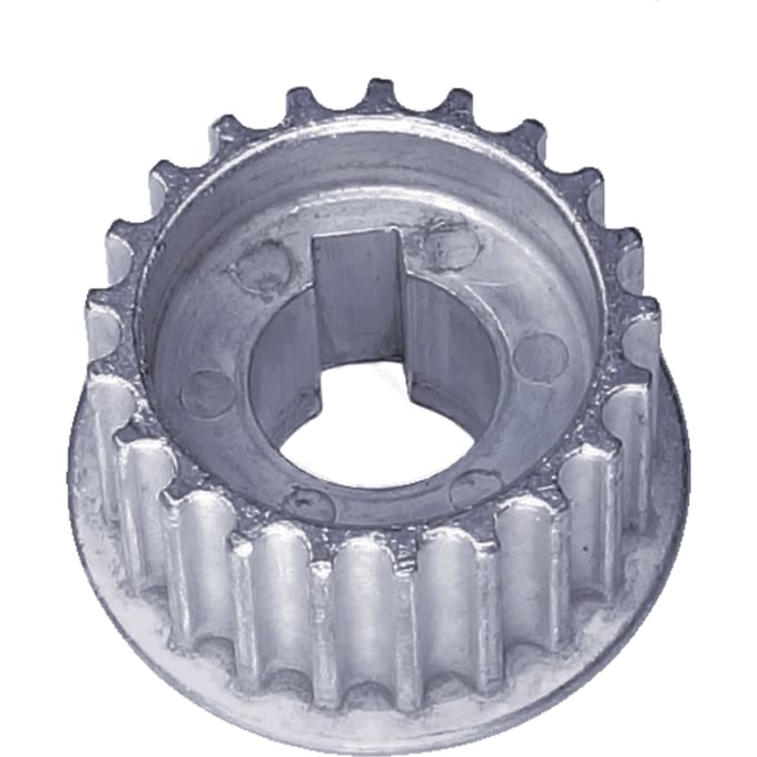 Toothed washer spindle