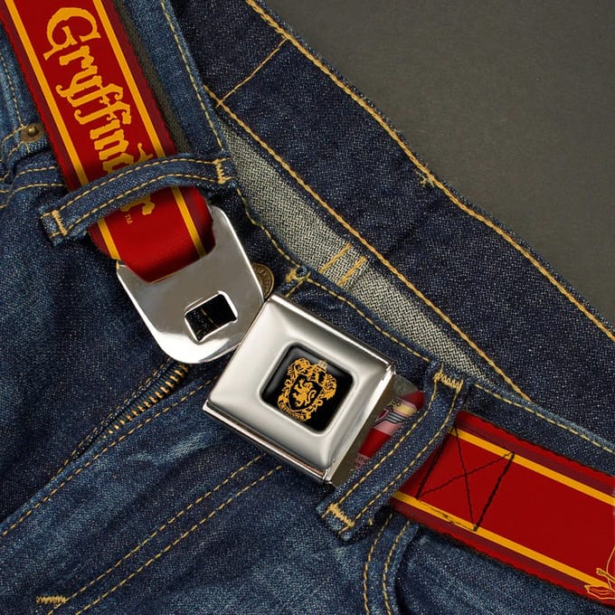 Buckle-Down Harry Potter Gryffindor Seatbelt Belt - Multi