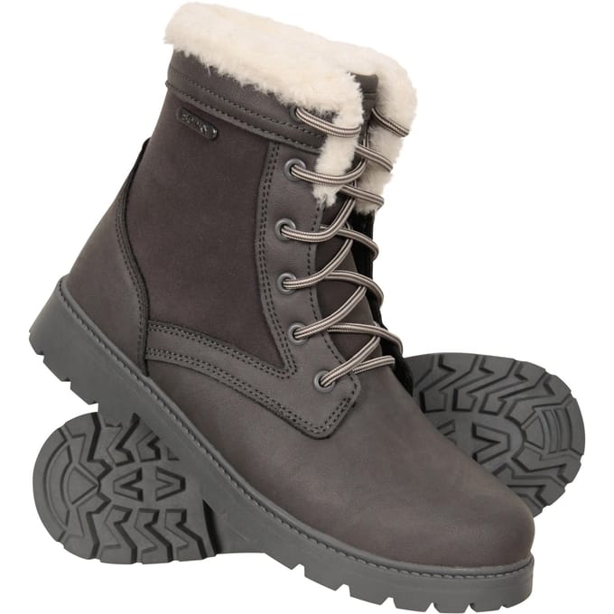 Mountain Warehouse Dames/Dames Thermische Waterdichte Enkellaarzen (Houtskool)