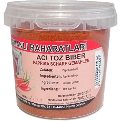 Osmanli hete gemalen rode peper 480 g