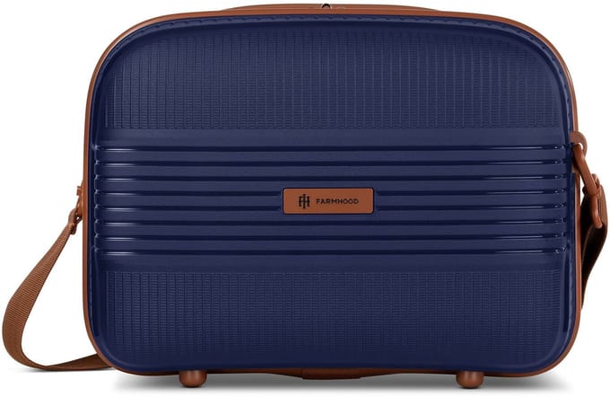 Farmhood Straw Edition 02 Beautycase 34 cm - 12 L - Ritssluiting - navy