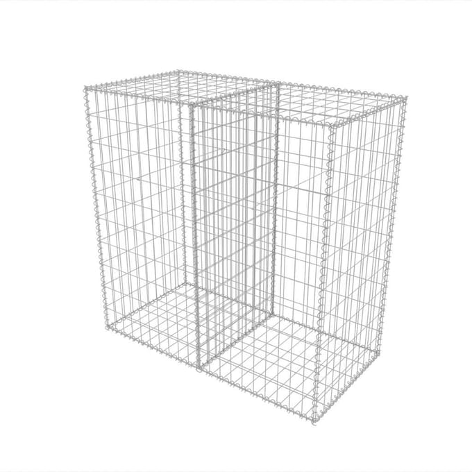 vidaXL - Gabion - mand - 100x50x100 - cm - gegalvaniseerd - staal