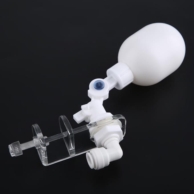 Contrôleur de remplissage d'eau automatique, système AutotopOff, montage de vanne à flotteur réglable pour aquarium white