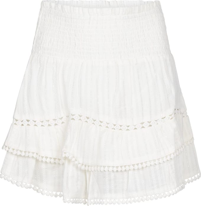 Ai&Ko Billi Lurex Co 503 G Meisjes - Korte rok - Wit - Maat 152