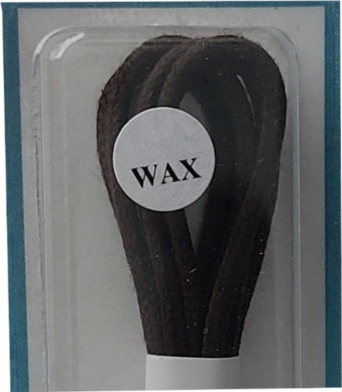 Cordial Veter - Donker Bruin - Dun Rond - Wax - Lengte 75 cm - Dikte 2 mm - Schoenveter