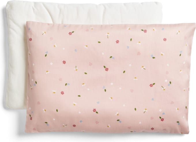 Ergopouch Slaapkussen met kussensloop - Hoofdkussen kind - Slaapkussen - Organisch kinderkussen - Daisies