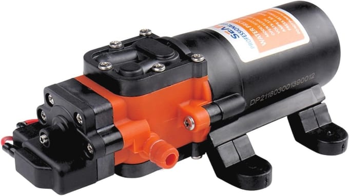 12V Waterdruk Membraanpomp met 1,2 GPM en 35 PSI
