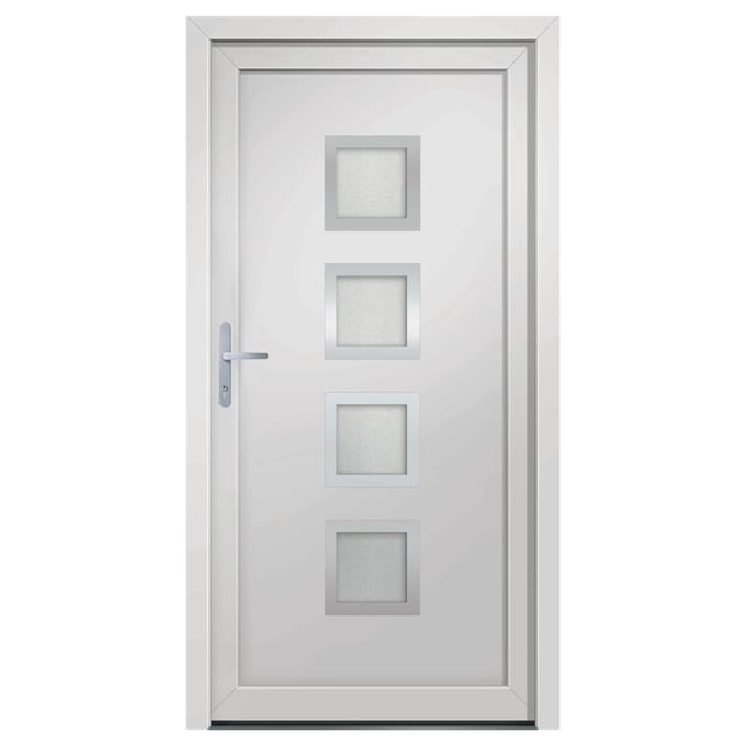 vidaXL Voordeur 88x200 cm PVC wit