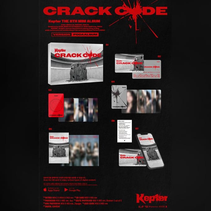 Kep1er – CRACK CODE (POCAALBUM Ver.) 1pcs gray