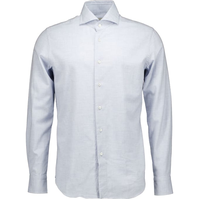 Xacus Washed Shirt Lange Mouw Overhemden Lichtblauw 721ml/31148
