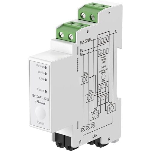 ECOFLOW x Shelly Smart Meter EF-OS-SM003-SMSHEL – Verbruiksregelaar
