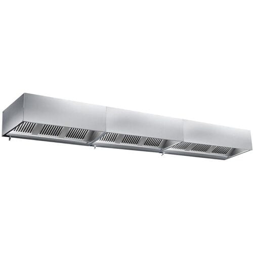 GGM Gastro Kastenhaube - 5000mm - mit Filter & Lampe Zilver