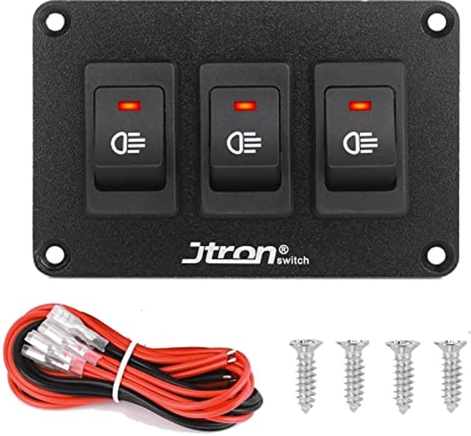 Tuimelschakelaar 24V 30A aan/uit voor auto en boot