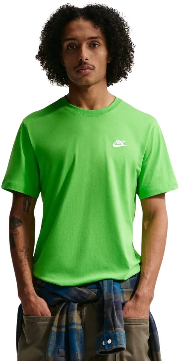 Nike T-shirt Heren Club Tee Groen - Maat 2XL