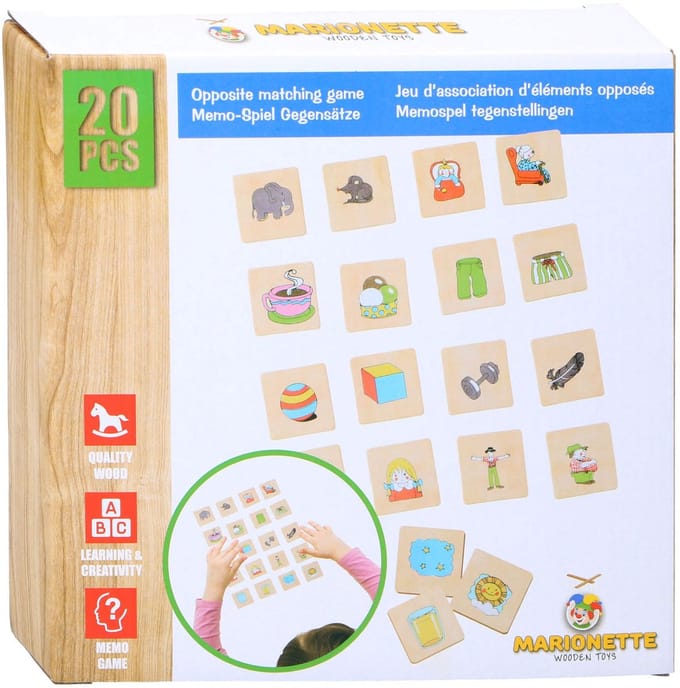 Marionette - Memospel Tegenstelling - 20 stuks