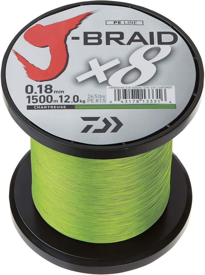 Gevlochten Vislijn 3000m 0.22mm 48lbs Chartreuse