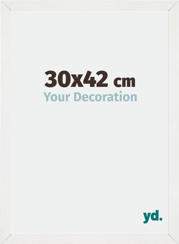 Your Decoration - Fotolijst 30x42 cm - MDF - Wit Geveegd - Mura