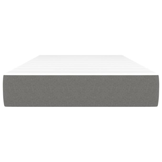 vidaXL - Pocketveringmatras - medium - 80x200x20 - cm - stof - donkergrijs