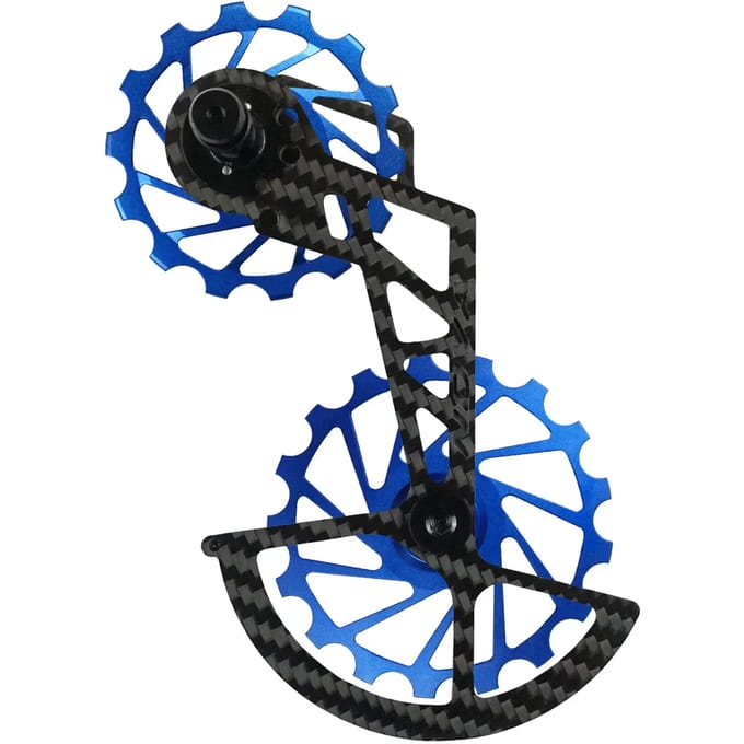 Novaride Carbon Ceramic Derailleur Cage Shimano 12speed Blauw