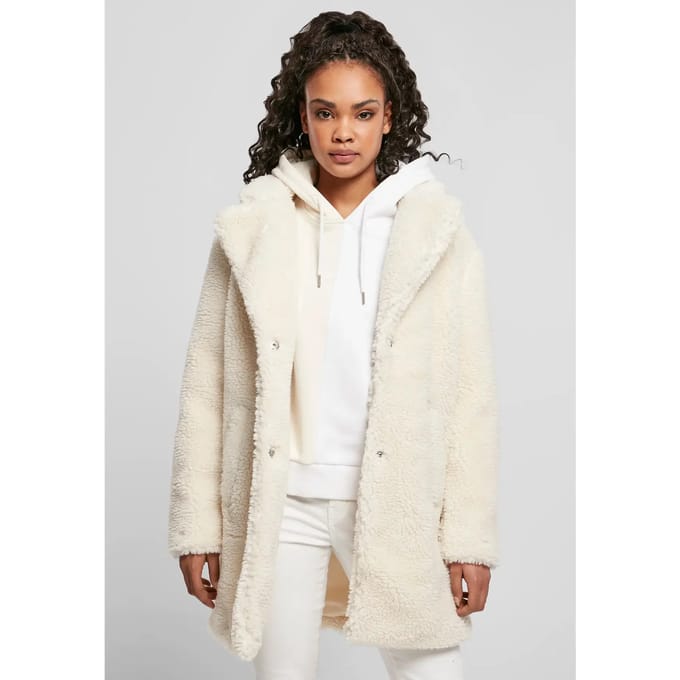 Urban Classics - Oversized Sherpa Jas - XL - Creme