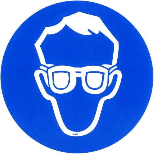 Pickup Pictogram rond diameter 15 cm - Oogbescherming dragen