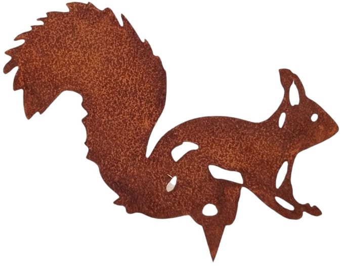 Tuindecoratie Boomdecoratie Eekhoorn - Roestkleurig (26x21 cm)