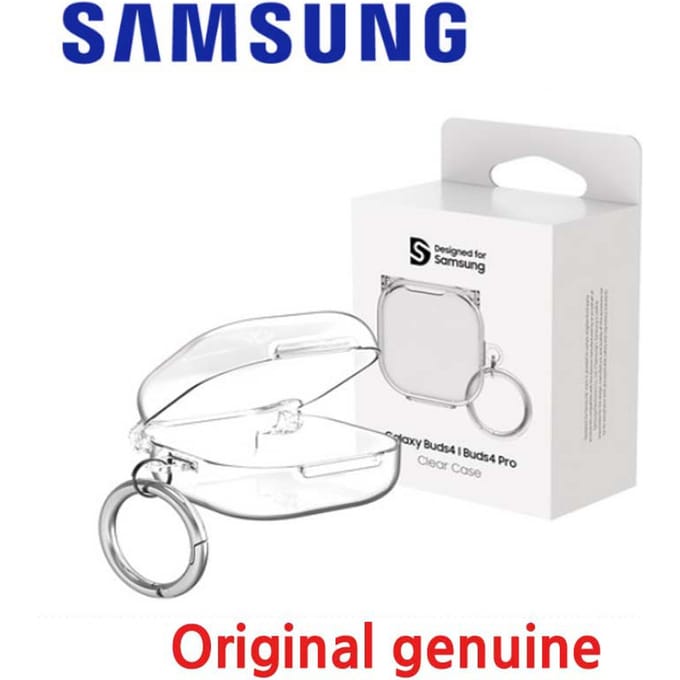 Samsung Originele Galaxy Buds 4/Buds 4 PRO Harde Case Transparante Sleutelhanger Hard Case Clear(1ea) white