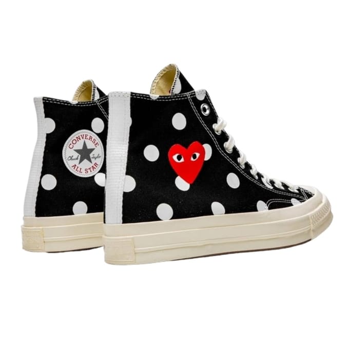 Converse Comme des Garçons Play met Zwarte Polka Dots High EU 44 black