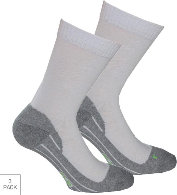 Boru Bamboo - 3-Pack - Wandelsokken XP - Bamboe - Antibacterieel - Heren / Dames - wit - 43-45 - 2342