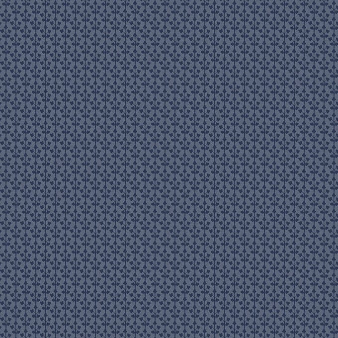 Laura Ashley Seaham Behang - Planten - 10mx52cm - Blauw