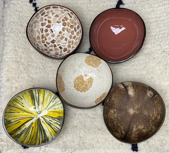 Safaary - Coconut Bowl Mozaik Ø 13 x 7cm