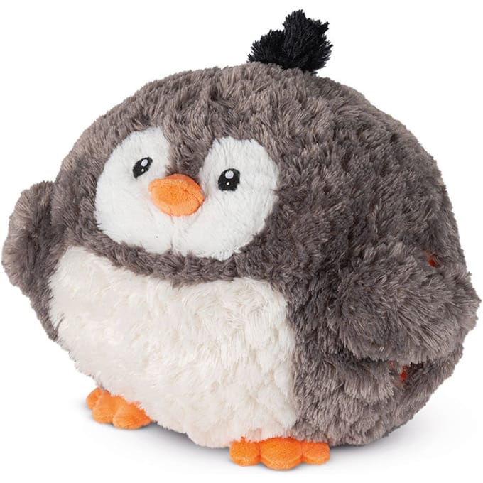 Cozy Noxxiez Handwarmer/knuffel Pinguïn Junior 35 Cm Grijs