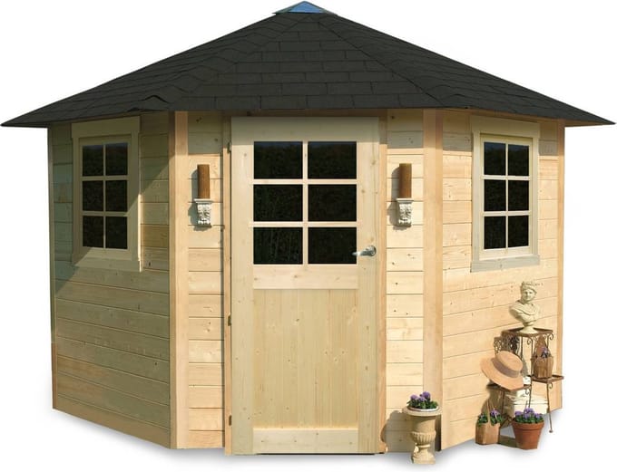 Solid Tuinhuis Superia Pyramid Nancy I - Onbehandeld - 255x255cm
