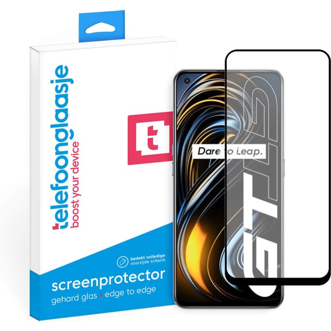 Realme GT screenprotector gehard glas Edge to Edge