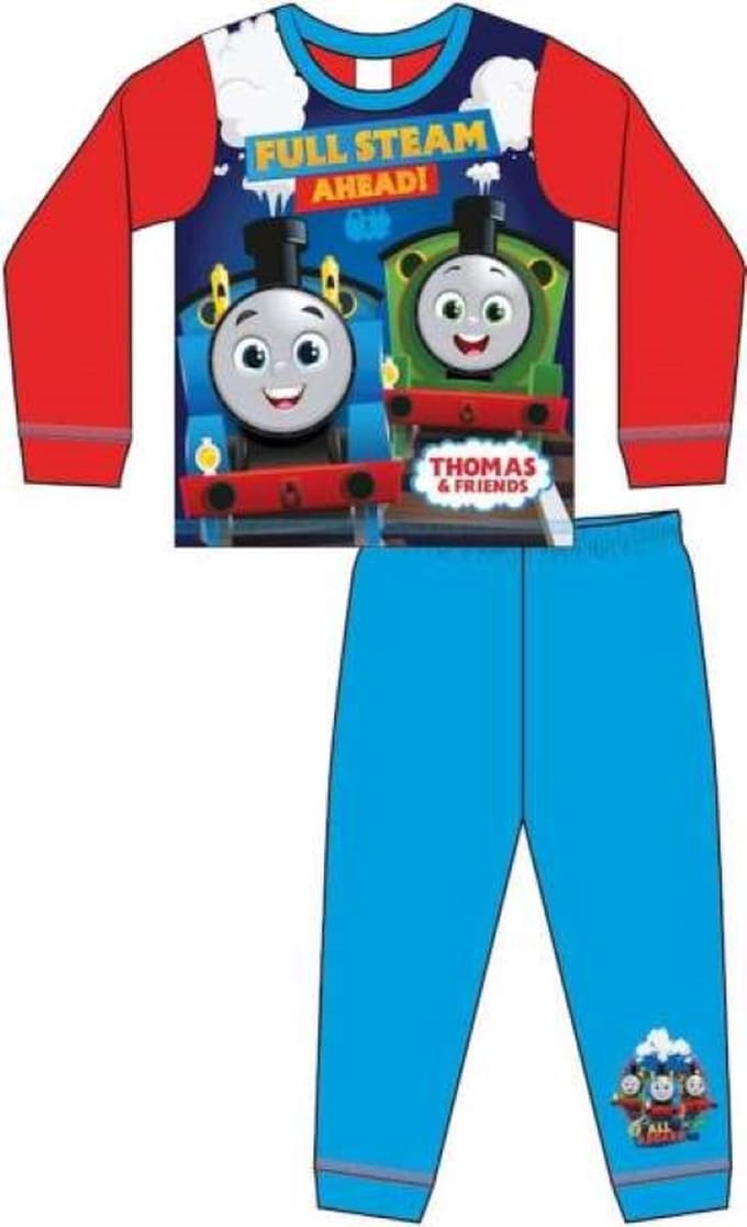Thomas de Trein Pyjama - blauw - Thomas & Friends - Kinderpyjama - maat 86/92