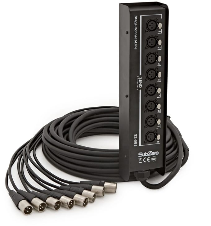 SubZero 8 Channel Stage Box, 15m