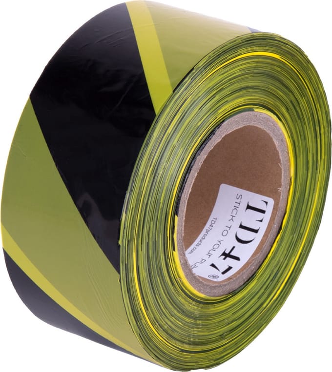 TD47 Afzetlint Geel/Zwart 70mm x 500m