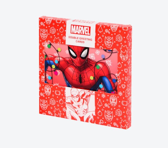 Spiderman kerstkaarten 8 stuks met envelop