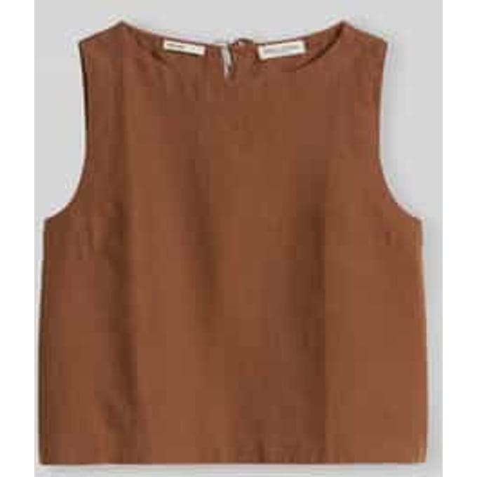 Relaxed fit blousetop van puur linnen