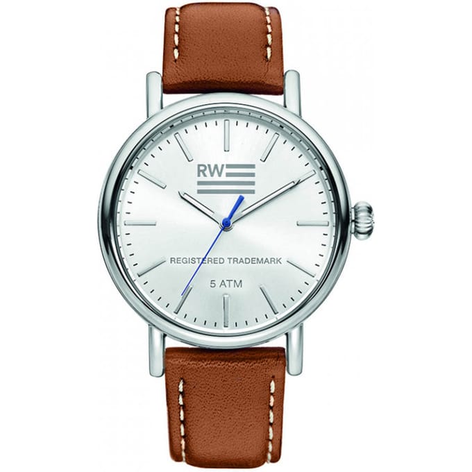 River Woods Yukon RW420029 Horloge - Leer - Bruin - Ø 42 mm