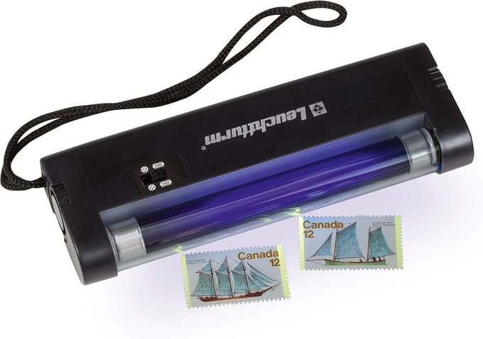 Draagbare UV Lamp - Fluorescentie Lamp - Testen van Vloeistoffen - Batterij Aangedreven - 4 Watt - Wit