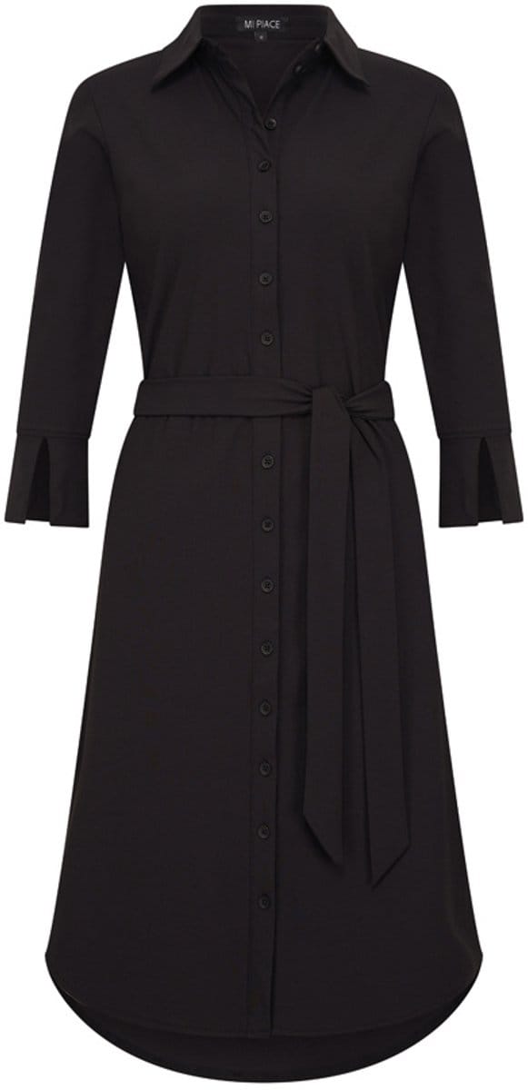 MI PIACE - Travel Jurk Uni Black 2092 - Maat : XL