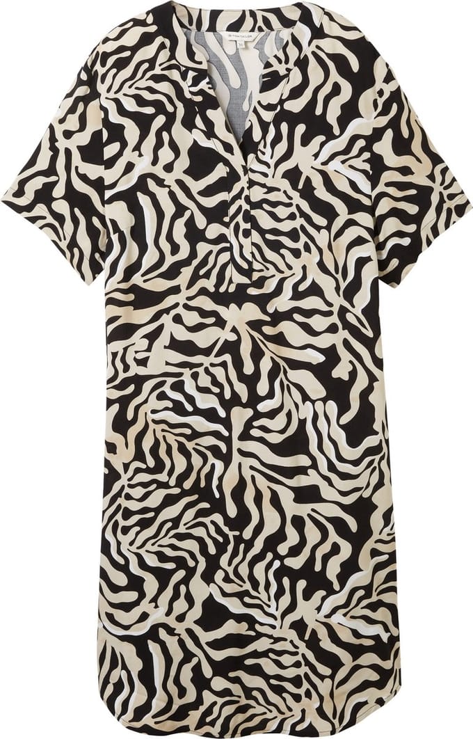 TOM TAILOR easy dress printed Dames Jurk - Maat 42