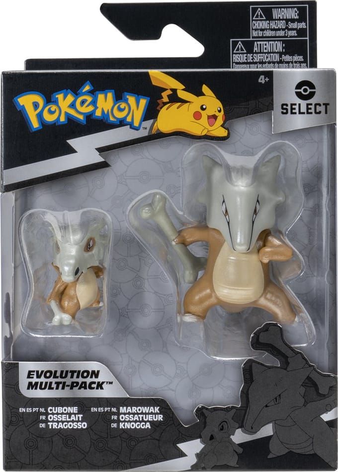 Pokemon Evolution Multipack Cubone & Marowak Bekende knuffels Speelfiguren & personages