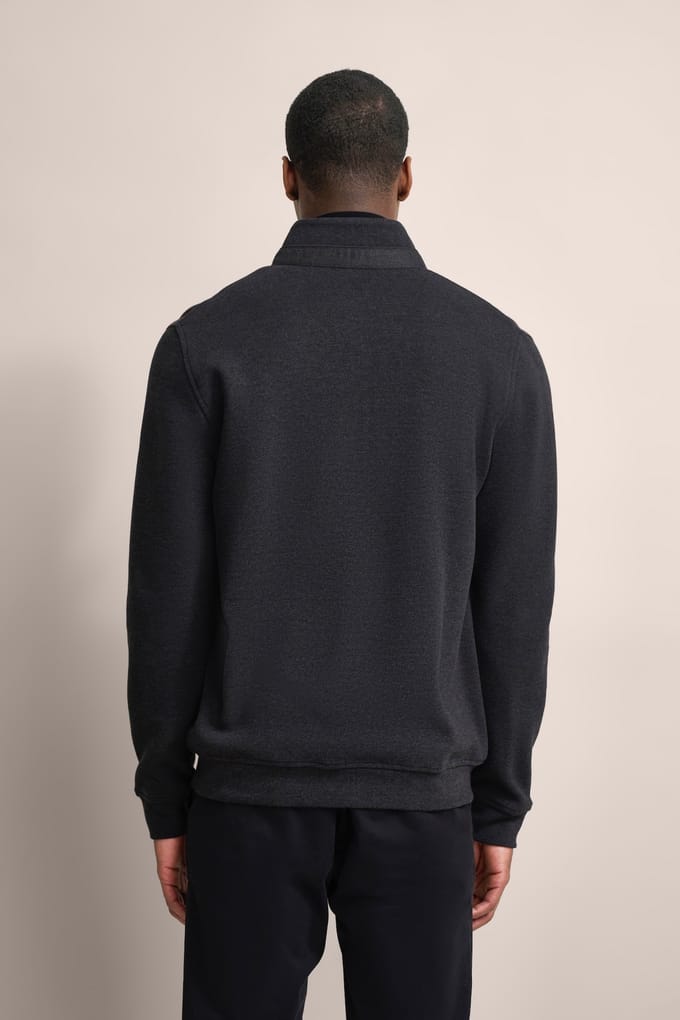 Bugatti Herren Sweatjack met houndstooth-patroon