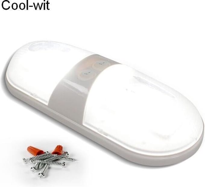 12 Volt Interieurlamp LED 7watt Cool-wit voor caravan / camper met schakelaars