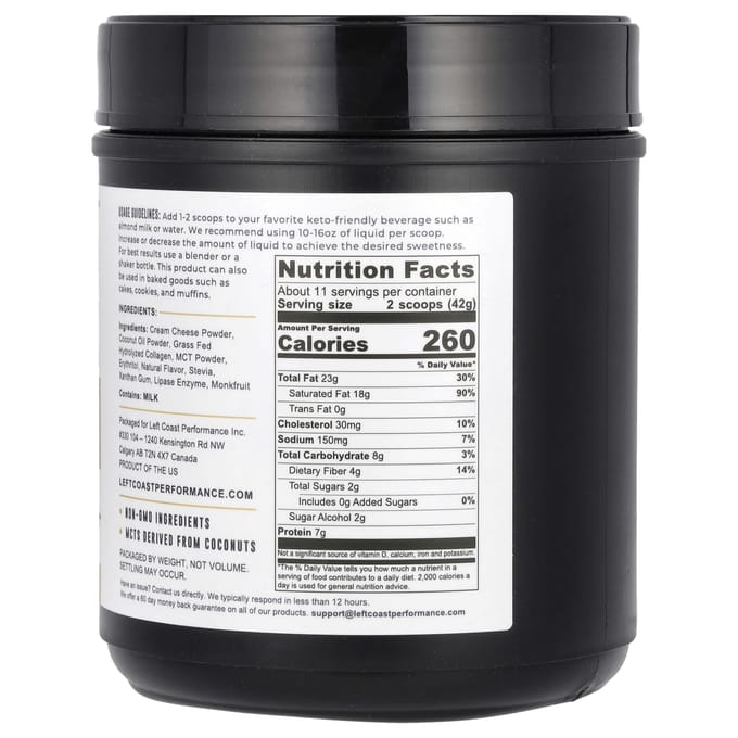 Left Coast Performance, Shake Keto, Cheesecake, 16 oz (454 g)