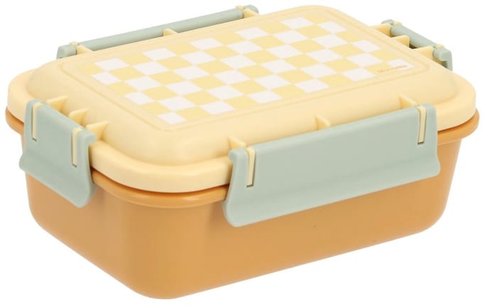 Tutete Bento Lunchbox Geel Schaak
