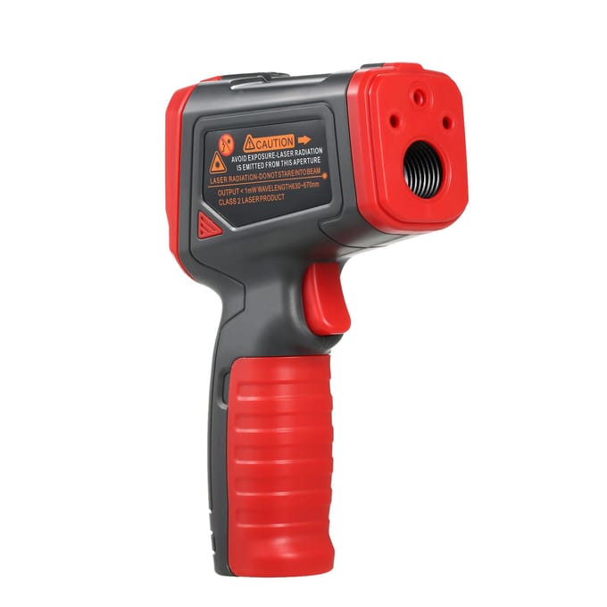 Infrarood Temperatuurmeetpistool LCD Digitaal Display Industriële Thermometer Contactloos Pistool rood